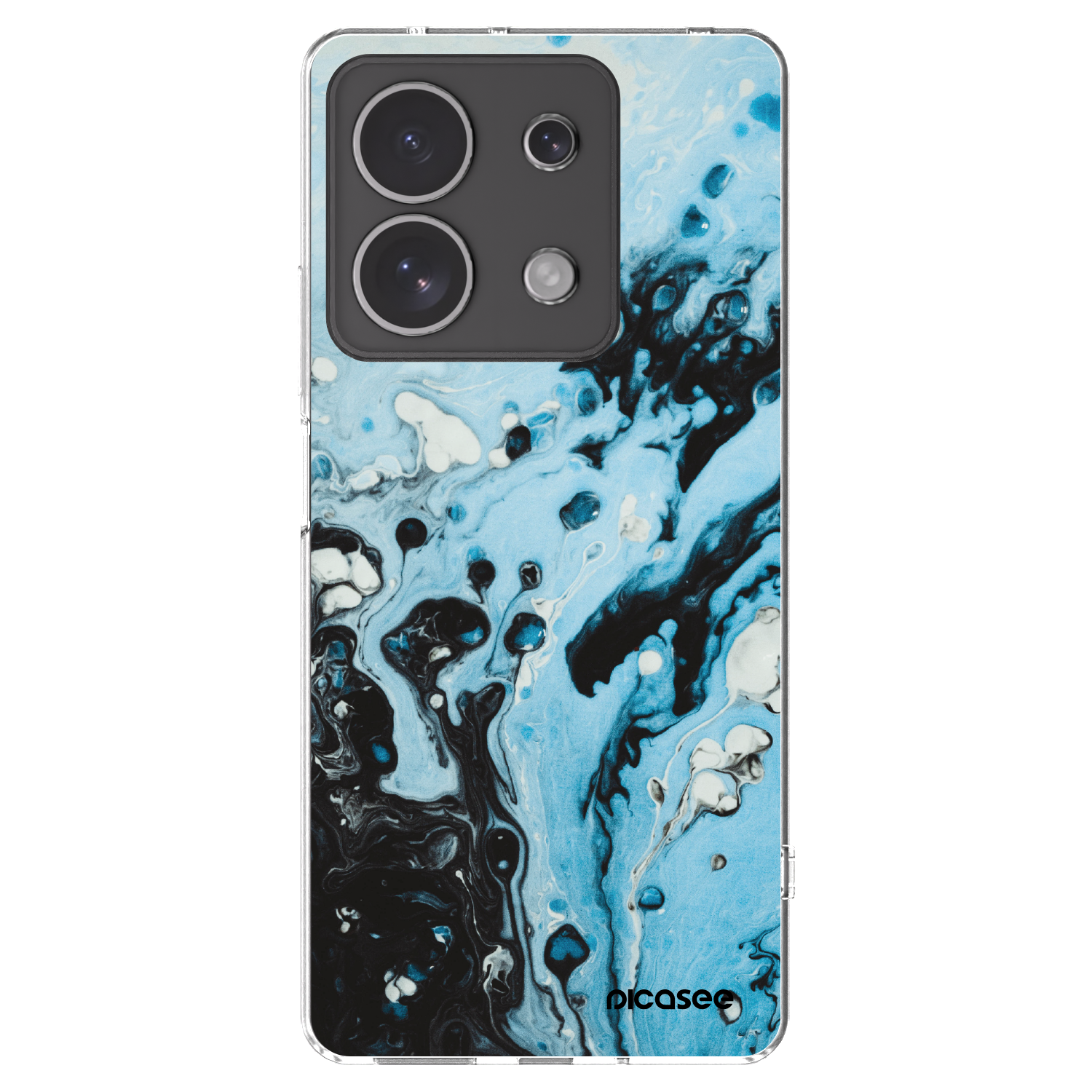 Picasee silikonový průhledný obal pro Xiaomi Redmi Note 13 4G - Organic blue