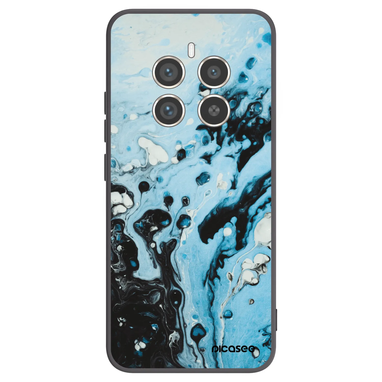 Picasee silikonový černý obal pro Realme 12 Pro 5G - Organic blue