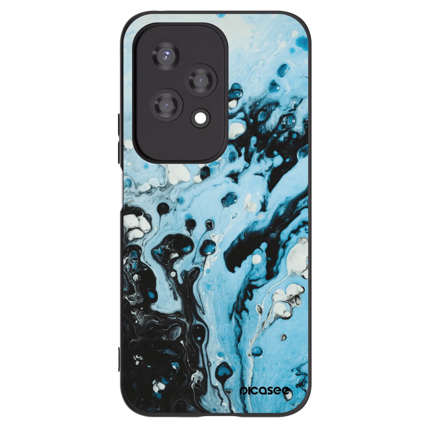 Picasee silikonový černý obal pro Honor 200 Lite - Organic blue