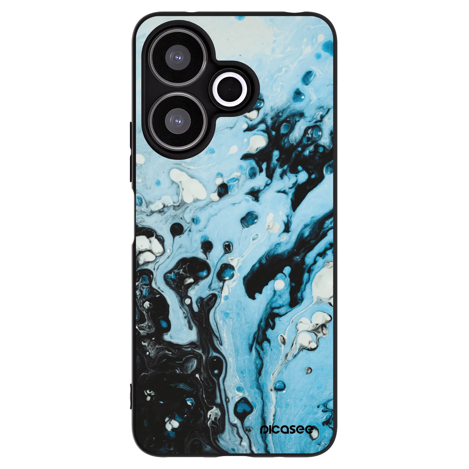 Picasee silikonový černý obal pro Xiaomi Redmi 13 4G - Organic blue