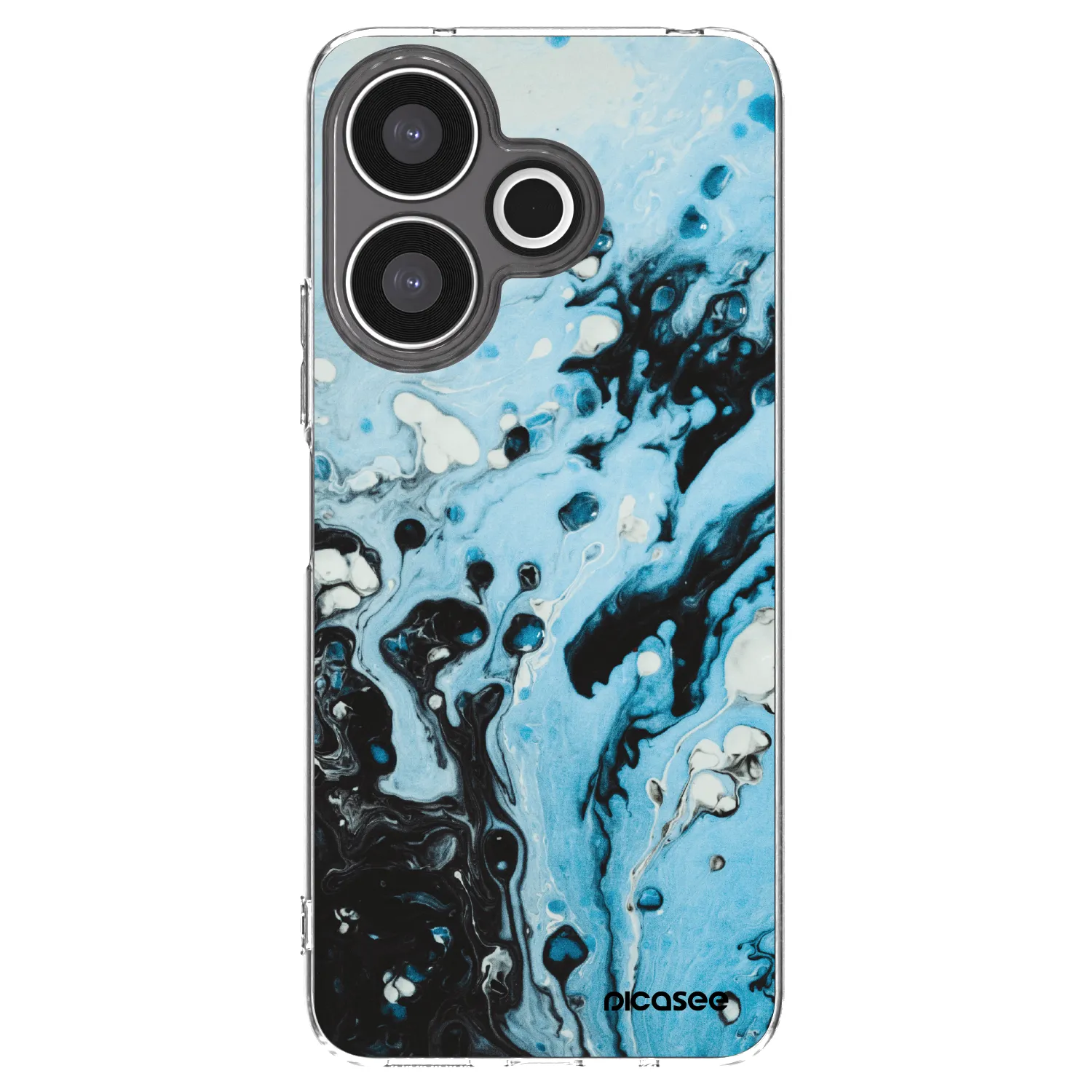 Picasee silikonový průhledný obal pro Xiaomi Redmi 13 4G - Organic blue