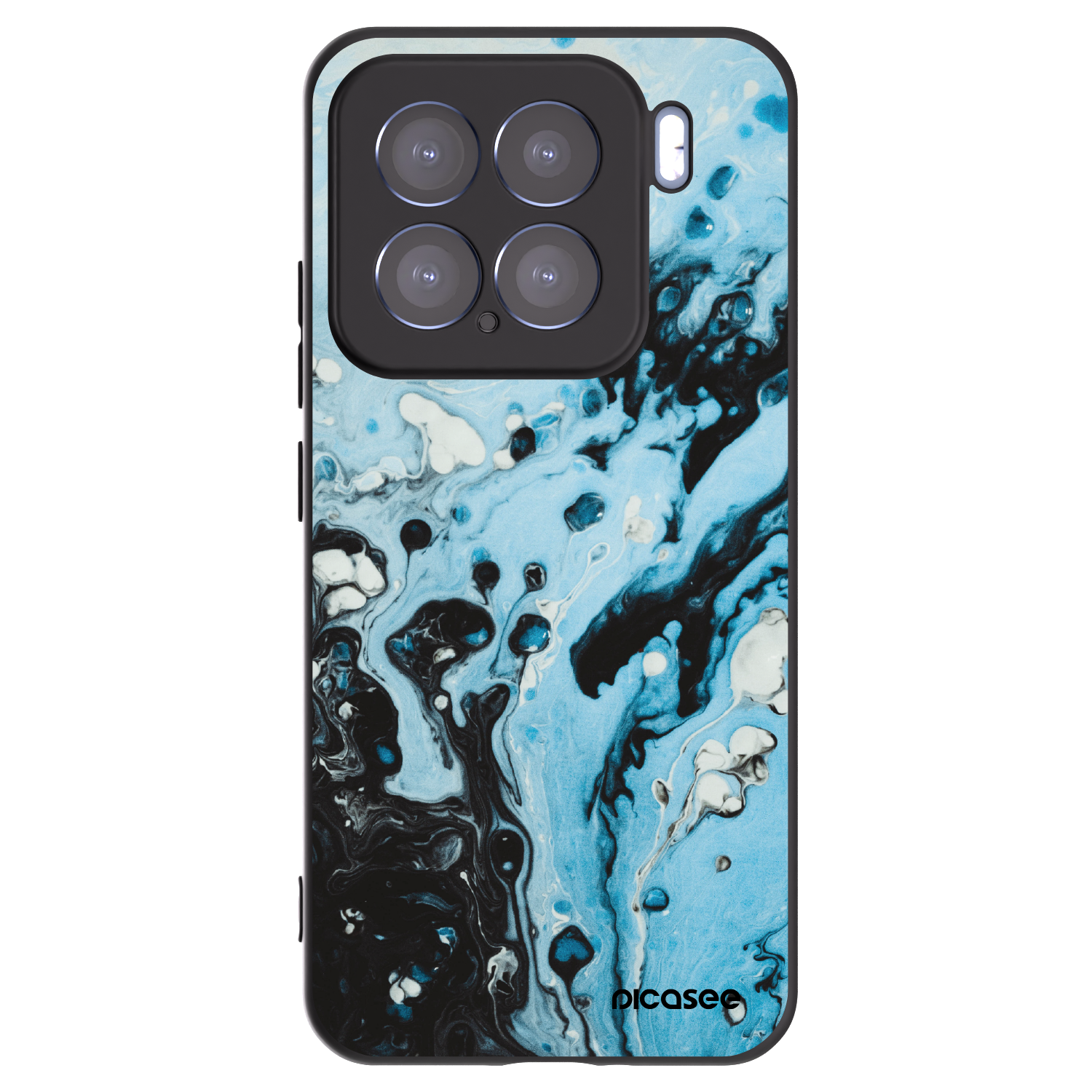 Picasee silikonový černý obal pro Xiaomi 15 - Organic blue