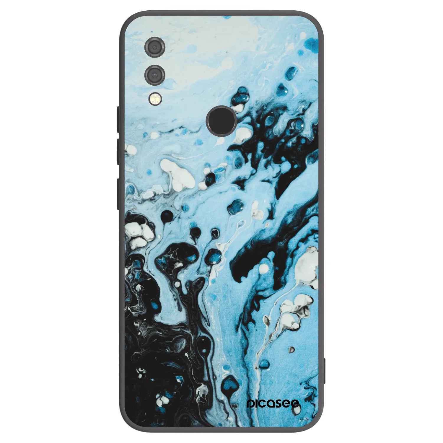 Picasee silikonový černý obal pro Xiaomi Redmi Note 7 - Organic blue