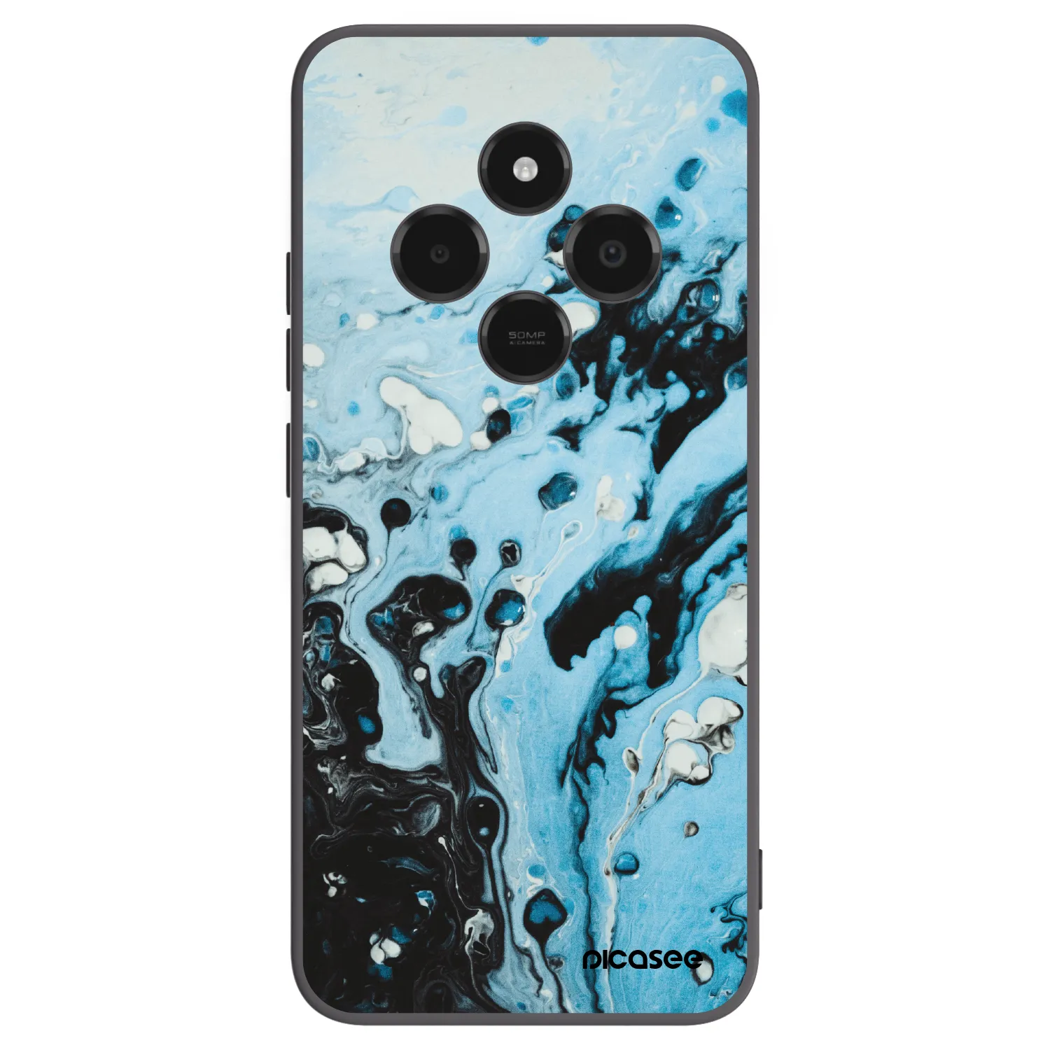 Picasee silikonový černý obal pro Xiaomi Poco C75 - Organic blue