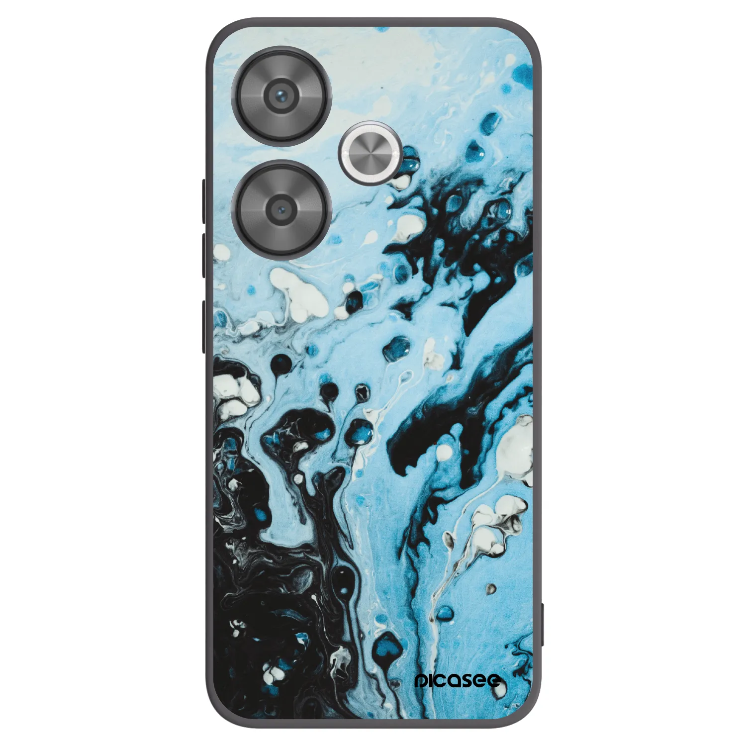Picasee silikonový černý obal pro Xiaomi Poco F6 - Organic blue
