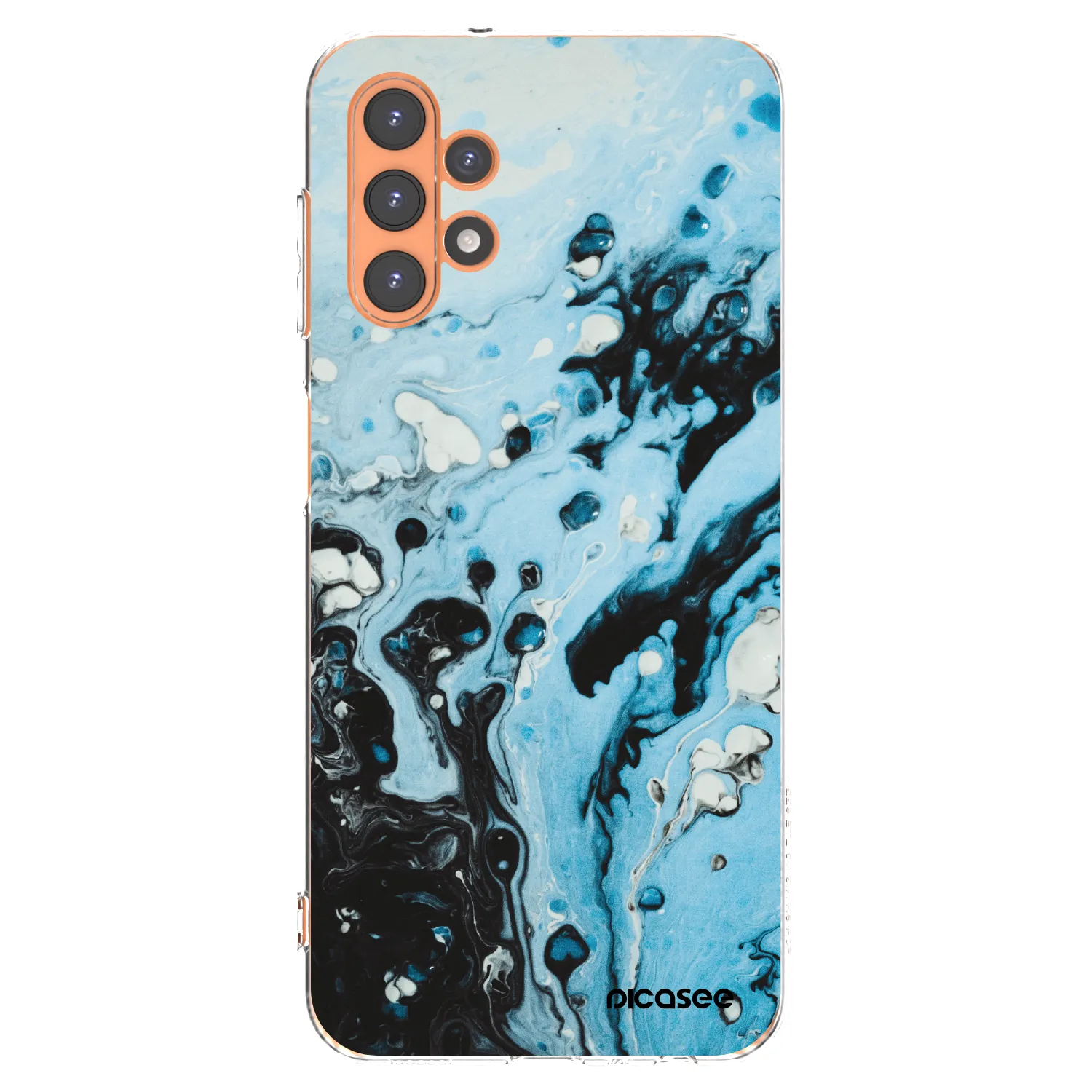 Picasee silikonový průhledný obal pro Samsung Galaxy A13 5G - Organic blue