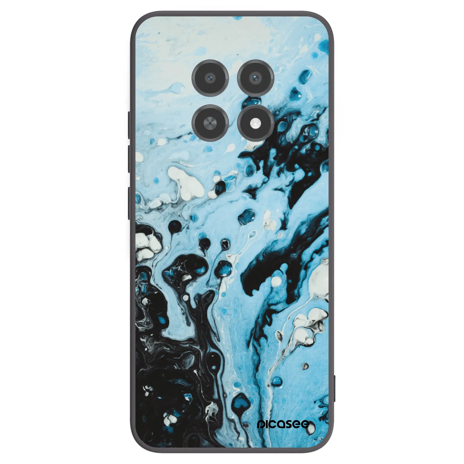 Picasee silikonový černý obal pro Realme 12X - Organic blue