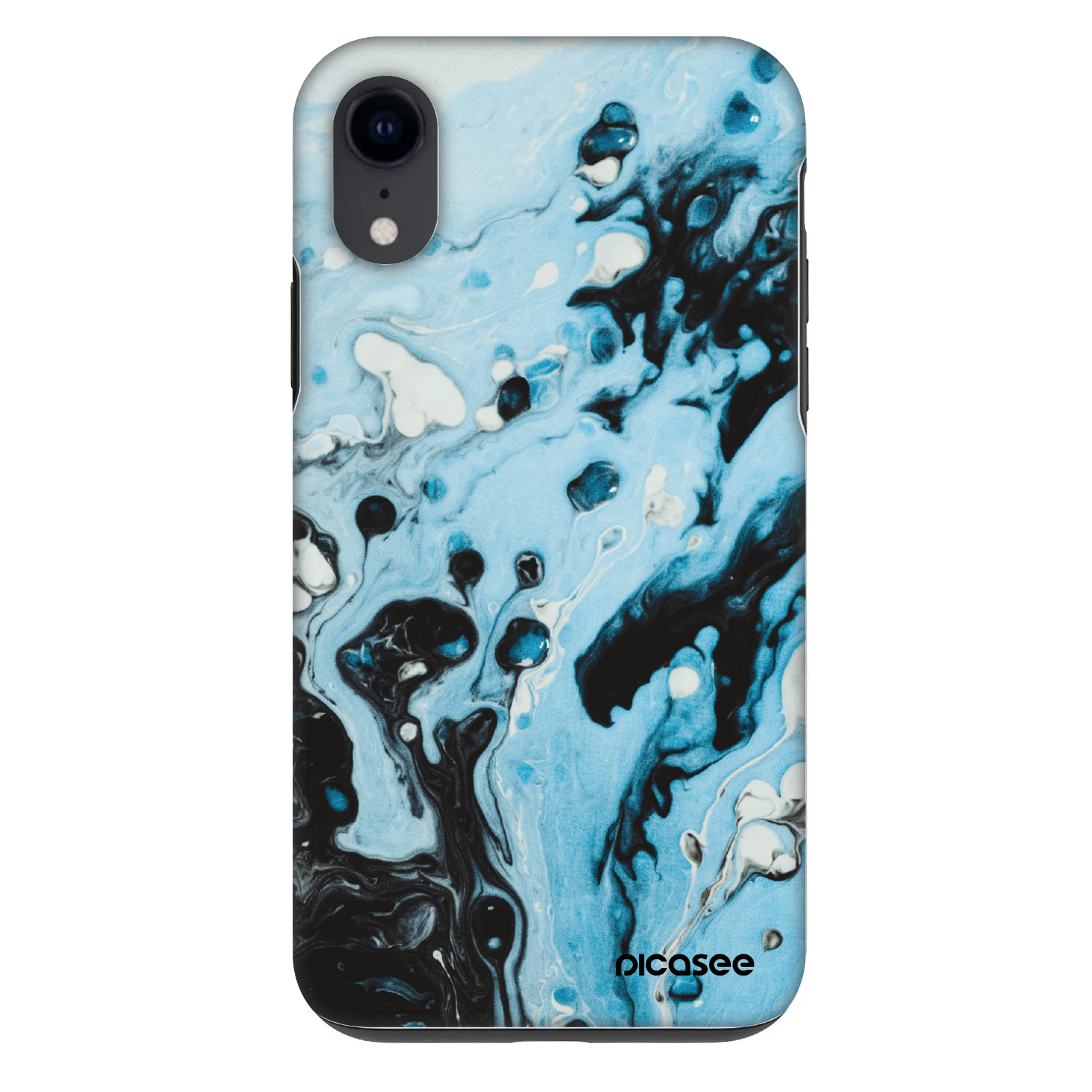 Picasee Fashion Case pro Apple iPhone XR - Organic blue