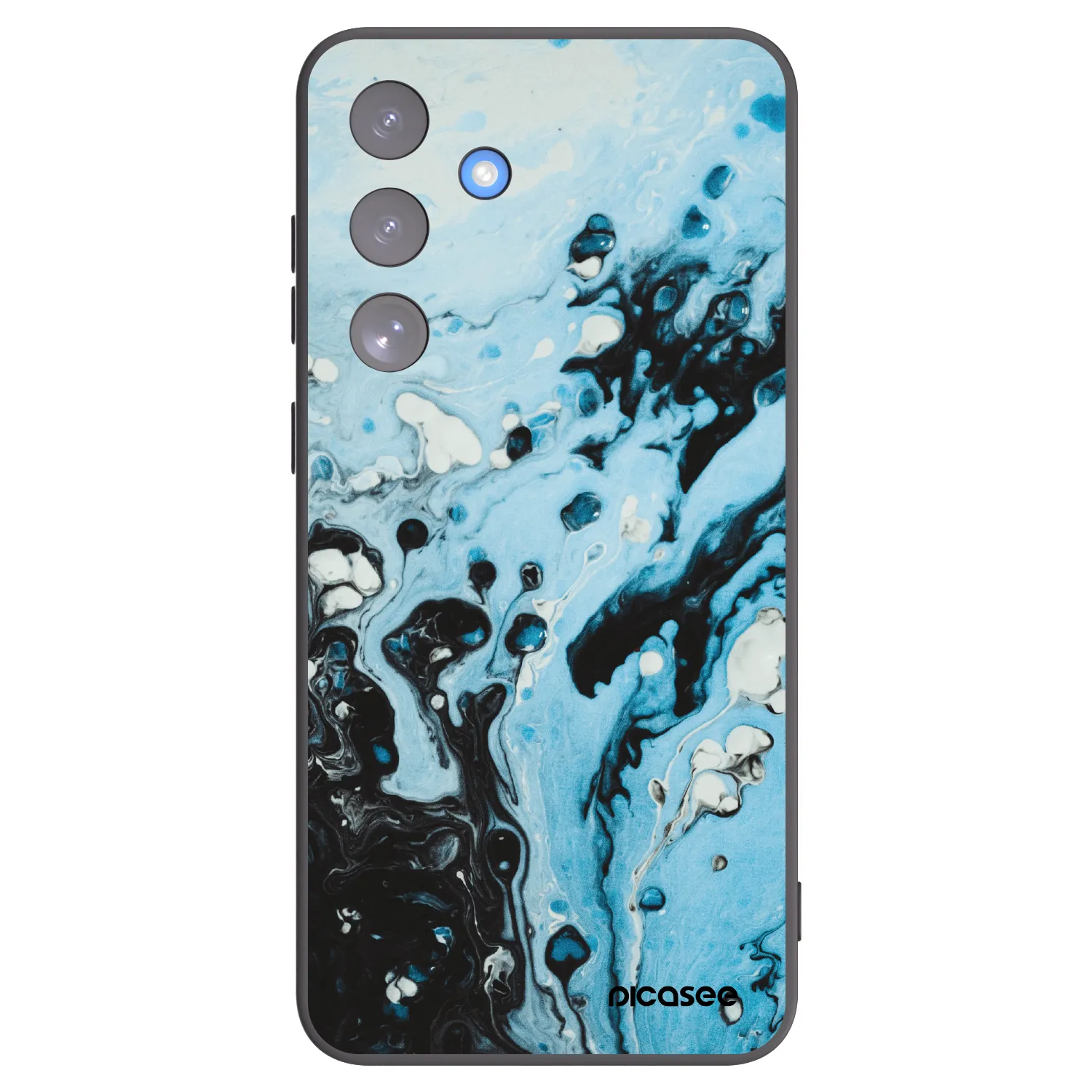 Picasee silikonový černý obal pro Samsung Galaxy S25 FE 5G - Organic blue