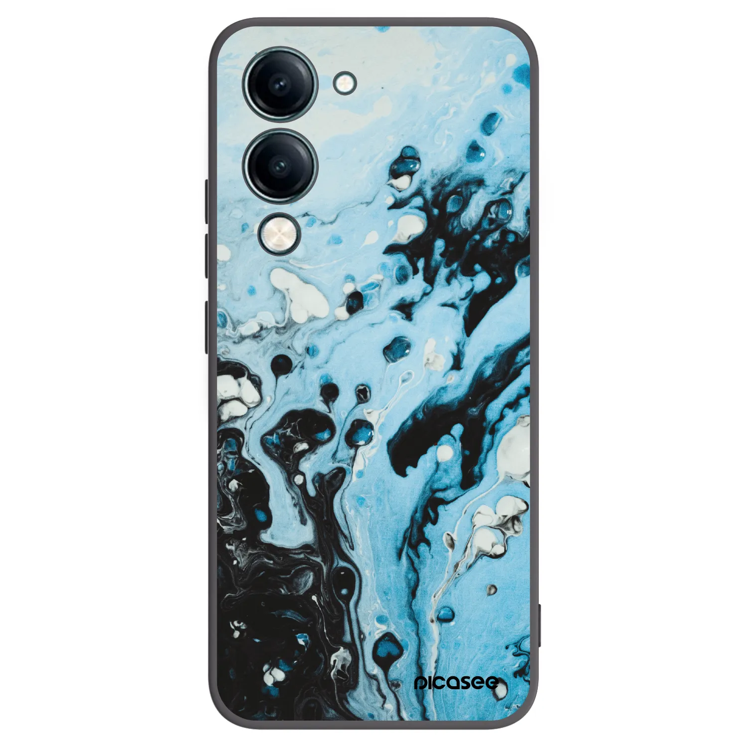 Picasee silikonový černý obal pro Vivo Y29s 5G - Organic blue