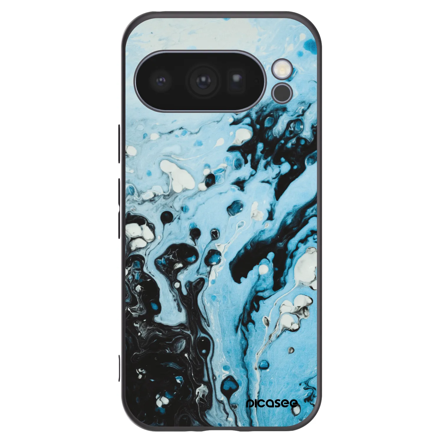 Picasee silikonový černý obal pro Google Pixel 10 Pro - Organic blue