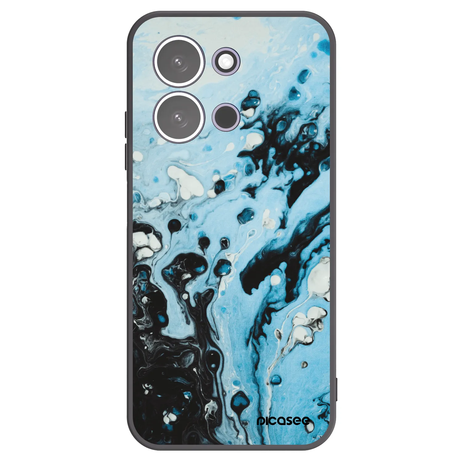 Picasee silikonový černý obal pro Xiaomi Redmi 15C 5G - Organic blue