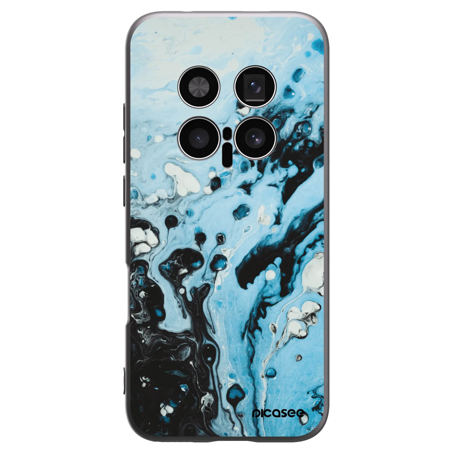 Picasee silikonový černý obal pro Honor Magic8 Pro 5G - Organic blue