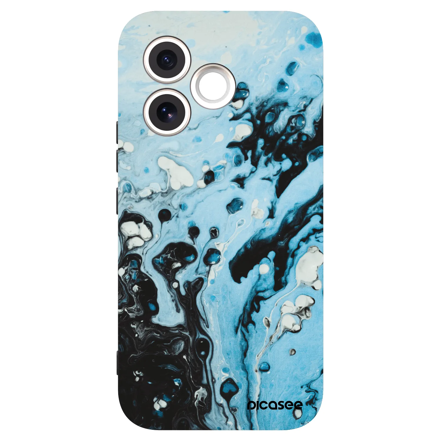 Picasee silikonový černý obal pro Honor 600 Lite - Organic blue
