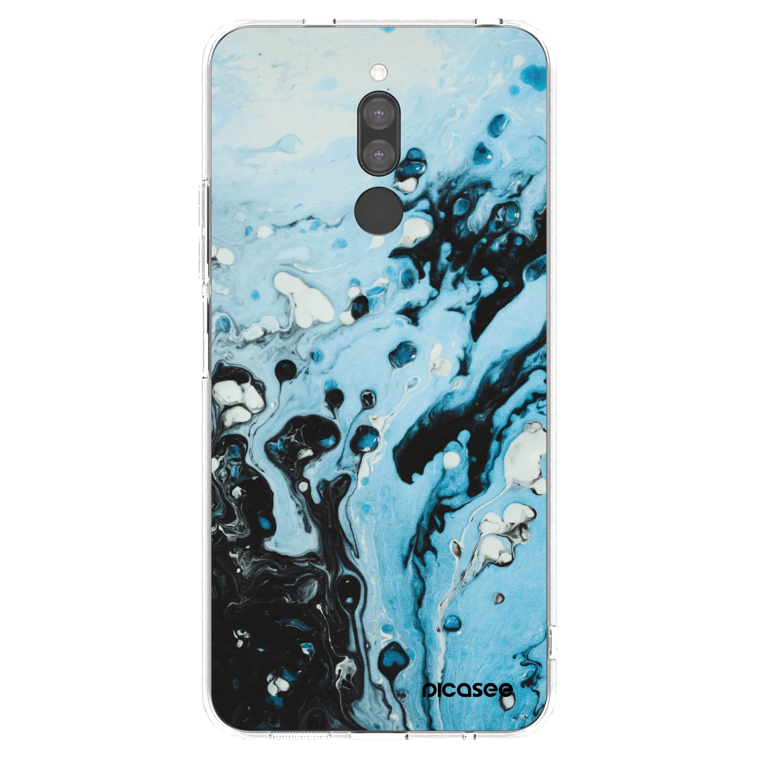 Picasee silikonový průhledný obal pro Xiaomi Redmi 8 - Organic blue