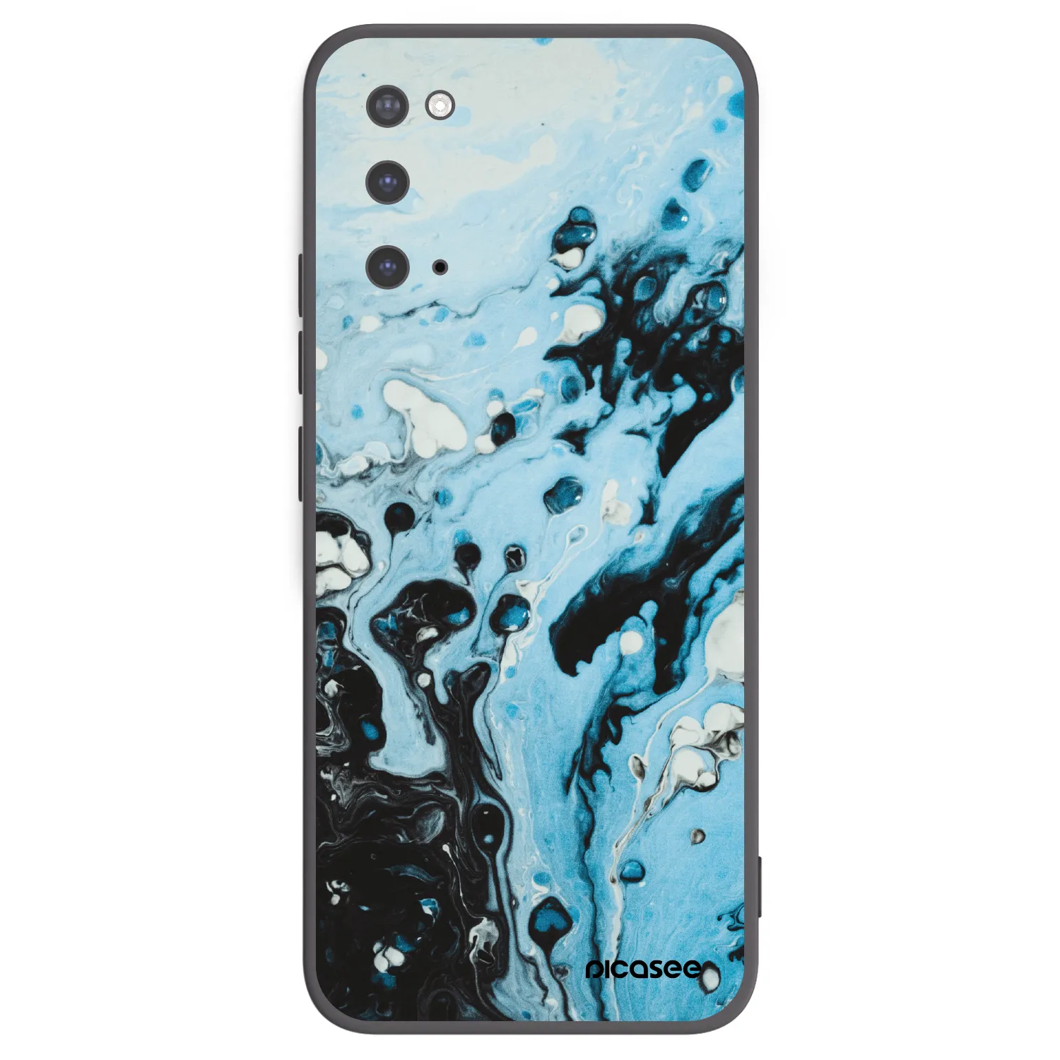 Picasee silikonový černý obal pro Samsung Galaxy S20 G980F - Organic blue
