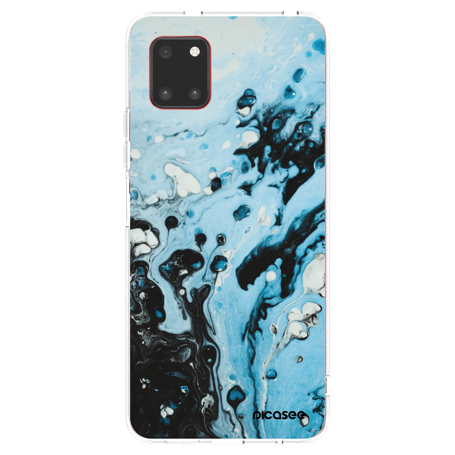 Picasee silikonový průhledný obal pro Samsung Galaxy Note 10 Lite N770F - Organic blue