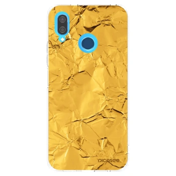 Picasee silikonový průhledný obal pro Huawei P20 Lite - Gold