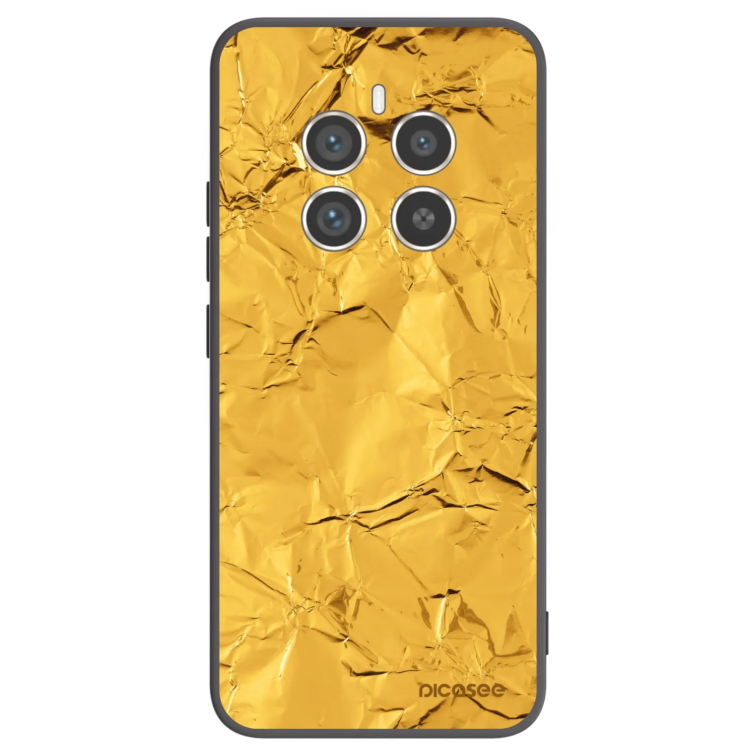 Picasee silikonový černý obal pro Realme 12 Pro 5G - Gold