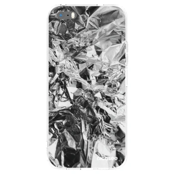 Picasee silikonový průhledný obal pro Apple iPhone 5/5S/SE - Chrome