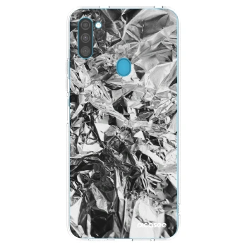 Picasee silikonový průhledný obal pro Samsung Galaxy M11 - Chrome