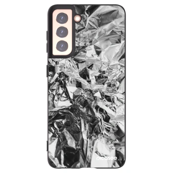 Picasee silikonový černý obal pro Samsung Galaxy S21 5G G991B - Chrome