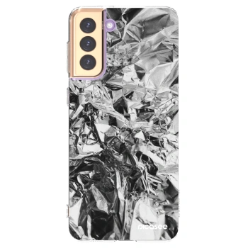 Picasee silikonový průhledný obal pro Samsung Galaxy S21+ 5G G996F - Chrome