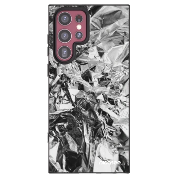 Picasee silikonový černý obal pro Samsung Galaxy S22 Ultra 5G - Chrome