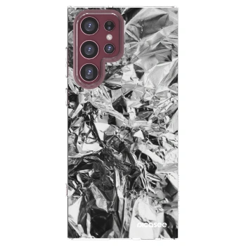 Picasee silikonový průhledný obal pro Samsung Galaxy S22 Ultra 5G - Chrome