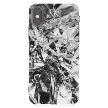 Picasee silikonový průhledný obal pro Apple iPhone X/XS - Chrome