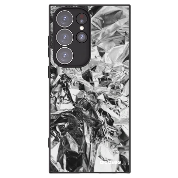 Picasee silikonový černý obal pro Samsung Galaxy S23 Ultra 5G - Chrome