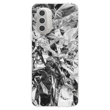 Picasee silikonový průhledný obal pro Motorola Moto G51 - Chrome