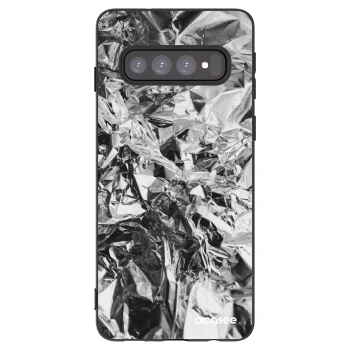 Picasee silikonový černý obal pro Samsung Galaxy S10 G973 - Chrome