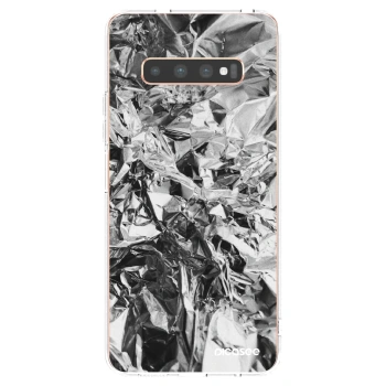 Picasee silikonový průhledný obal pro Samsung Galaxy S10 Plus G975 - Chrome