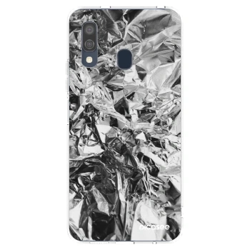 Picasee silikonový průhledný obal pro Samsung Galaxy A40 A405F - Chrome