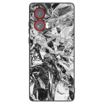Picasee silikonový černý obal pro Motorola Edge 50 Fusion - Chrome