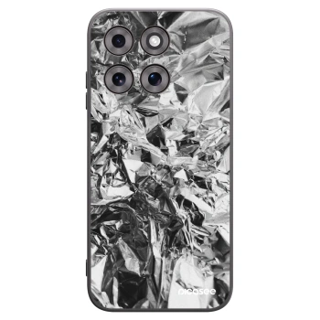 Picasee silikonový černý obal pro Motorola Moto G77 - Chrome
