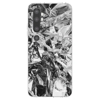 Picasee silikonový průhledný obal pro Xiaomi Mi Note 10 (Pro) - Chrome
