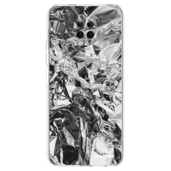 Picasee silikonový průhledný obal pro Xiaomi Redmi Note 9 Pro - Chrome