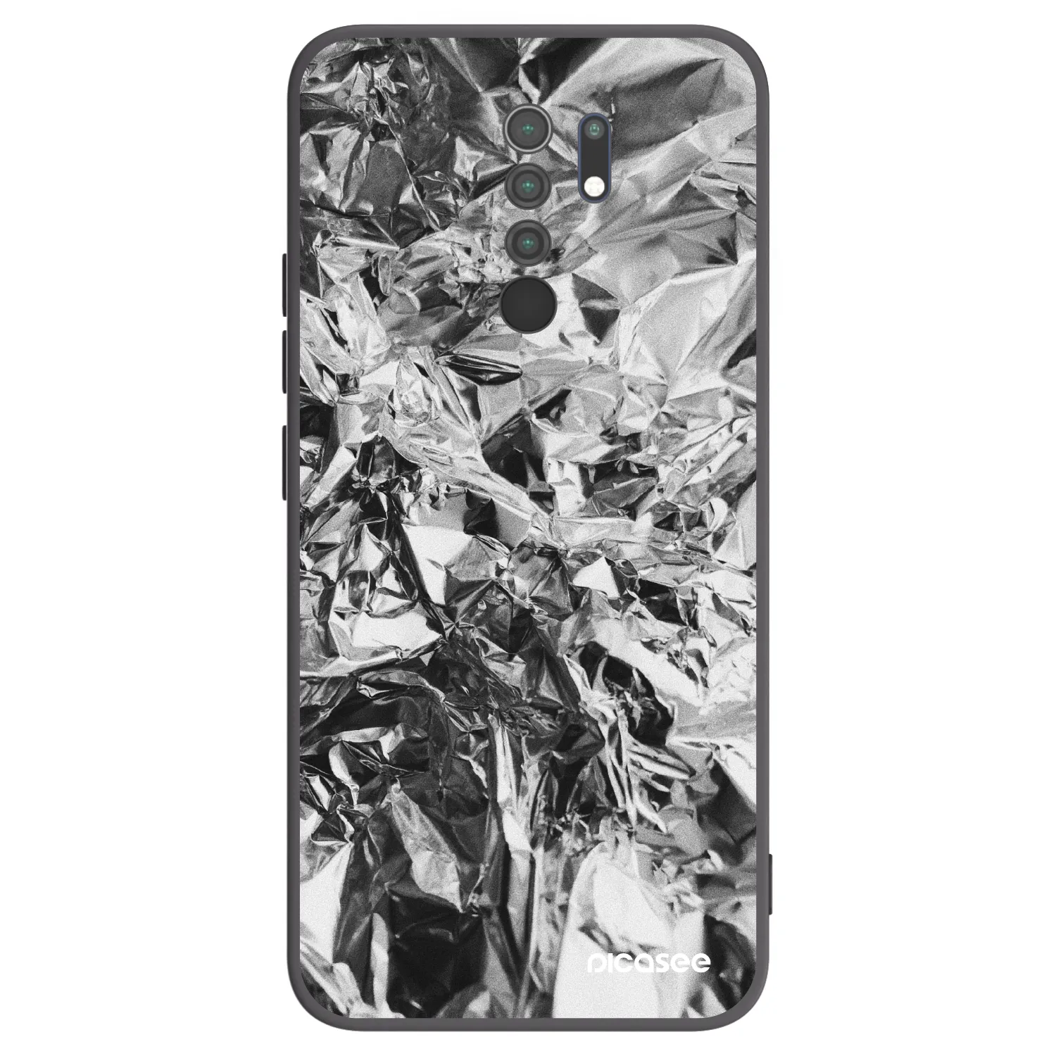 Picasee silikonový černý obal pro Xiaomi Redmi 9 - Chrome