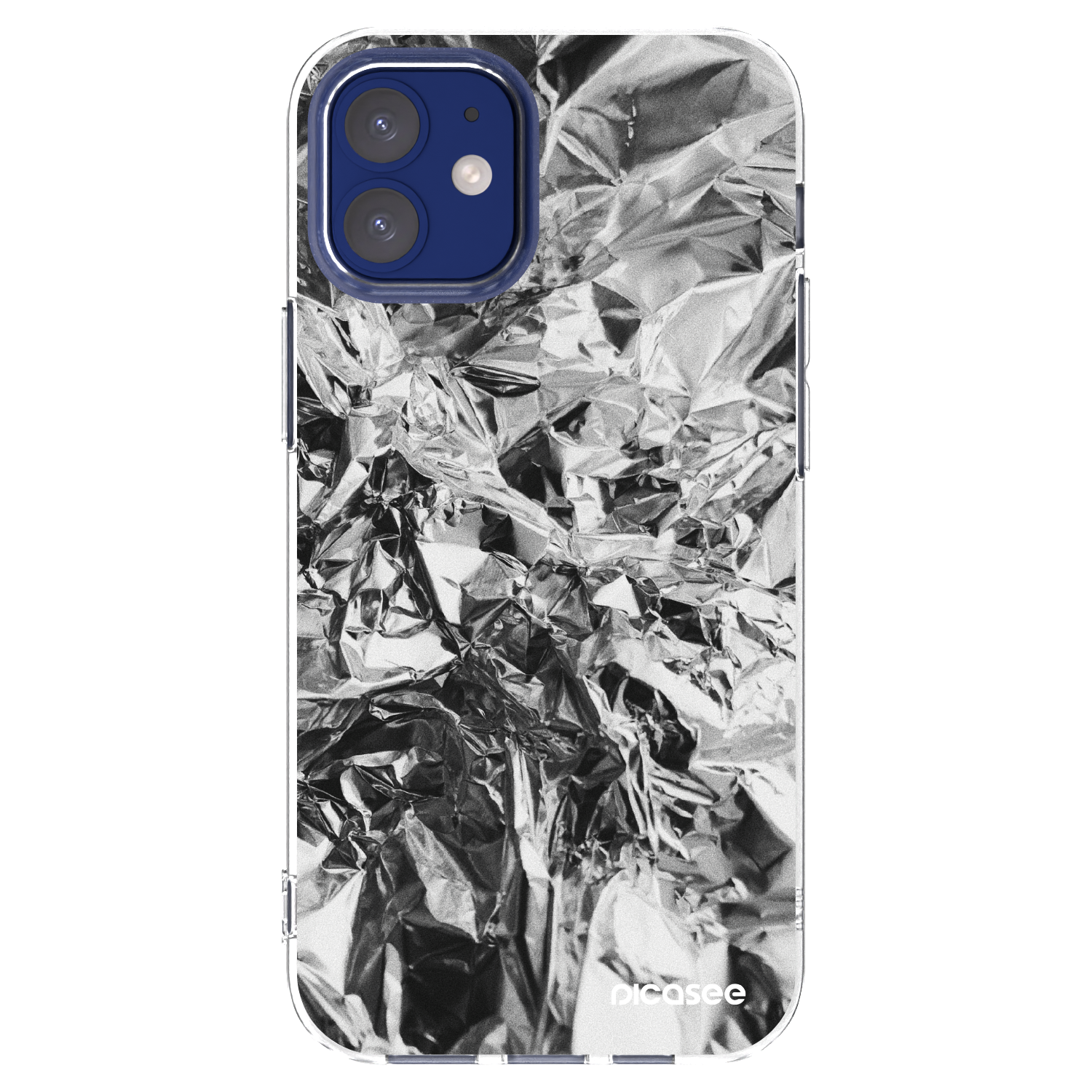 Picasee silikonový průhledný obal pro Apple iPhone 12 mini - Chrome