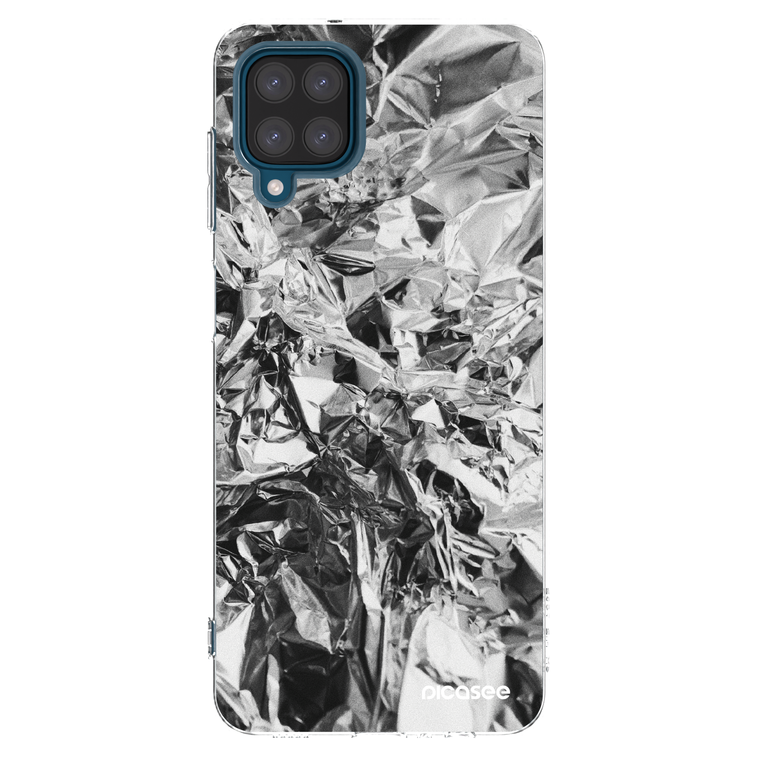 Picasee silikonový průhledný obal pro Samsung Galaxy A12 A125F - Chrome