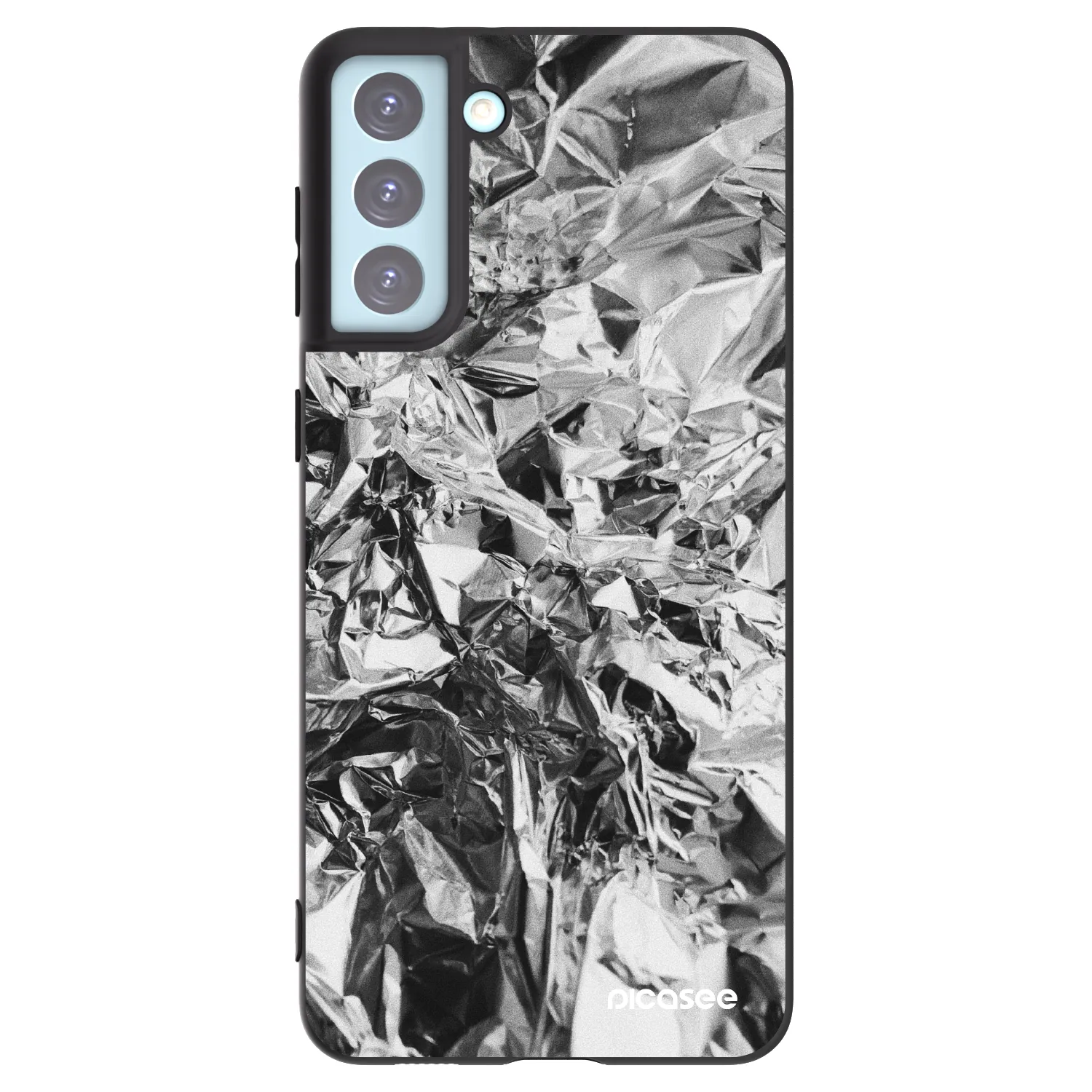 Picasee silikonový černý obal pro Samsung Galaxy S21+ 5G G996F - Chrome