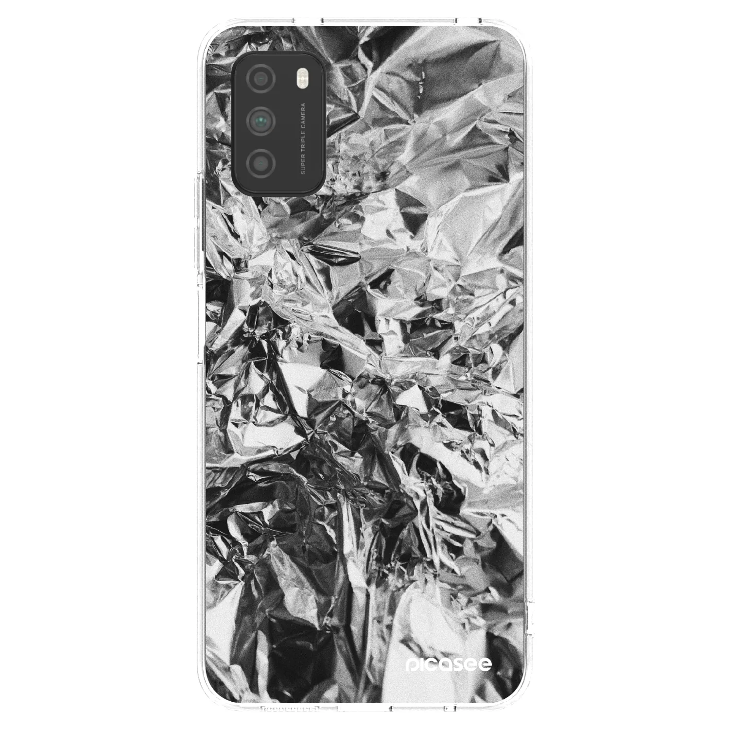 Picasee silikonový průhledný obal pro Xiaomi Poco M3 - Chrome