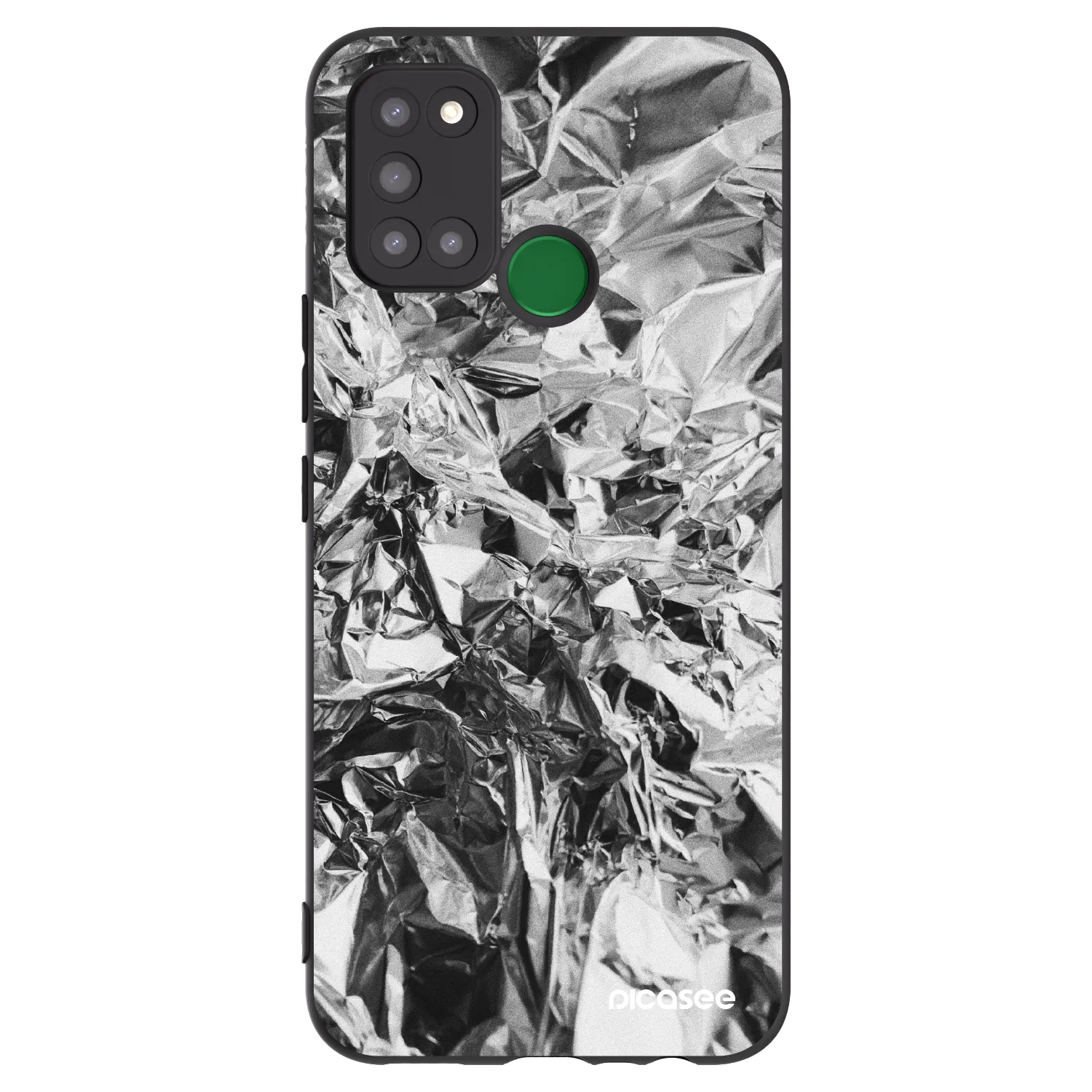 Picasee silikonový černý obal pro Realme 7i - Chrome