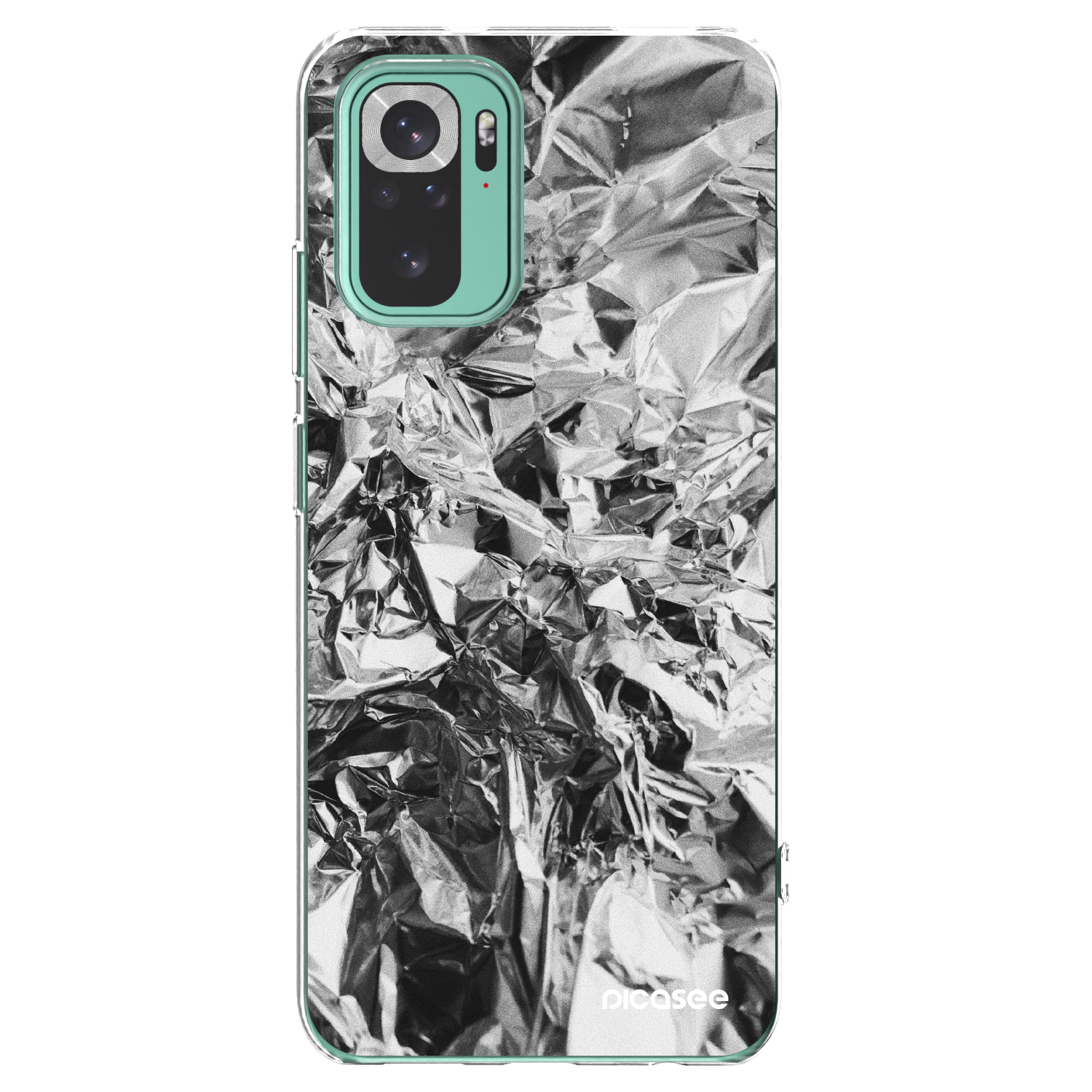 Picasee silikonový průhledný obal pro Xiaomi Redmi Note 10 Pro - Chrome