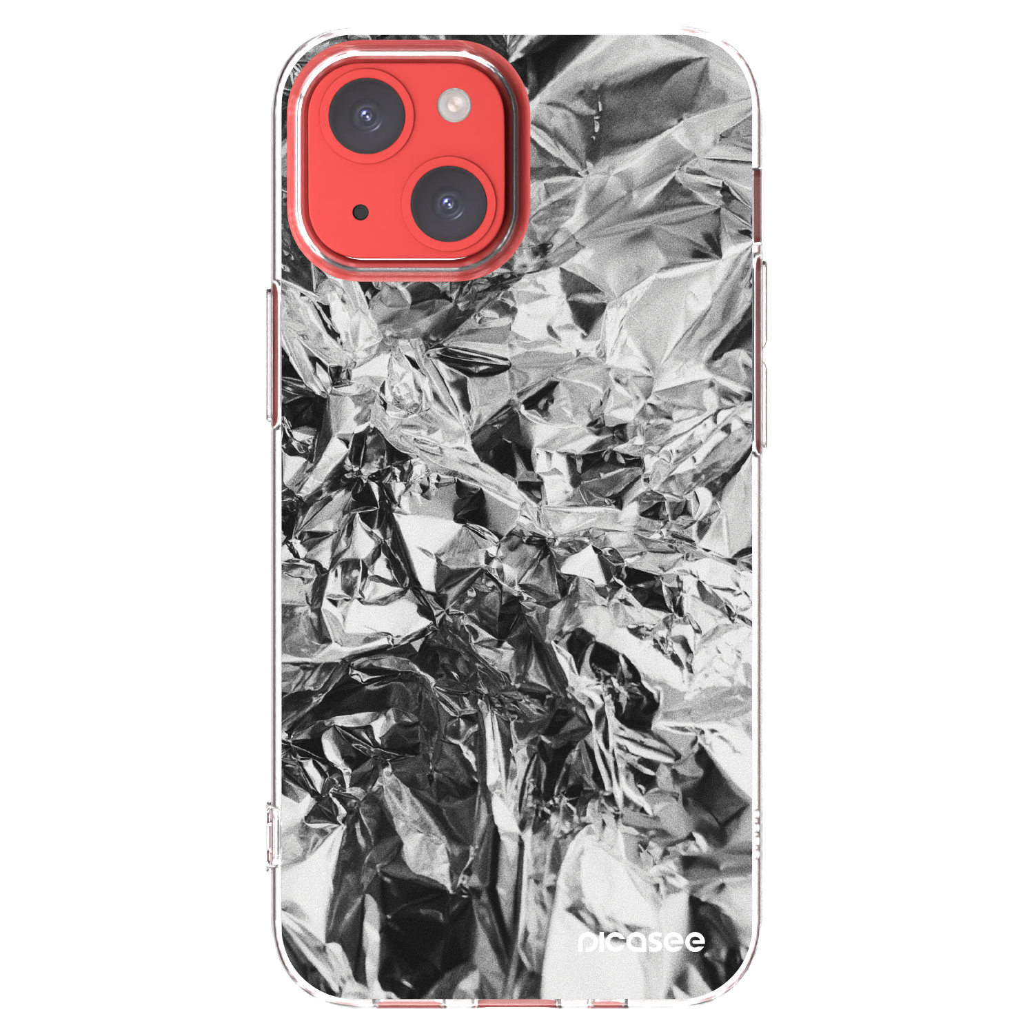 Picasee silikonový průhledný obal pro Apple iPhone 13 mini - Chrome