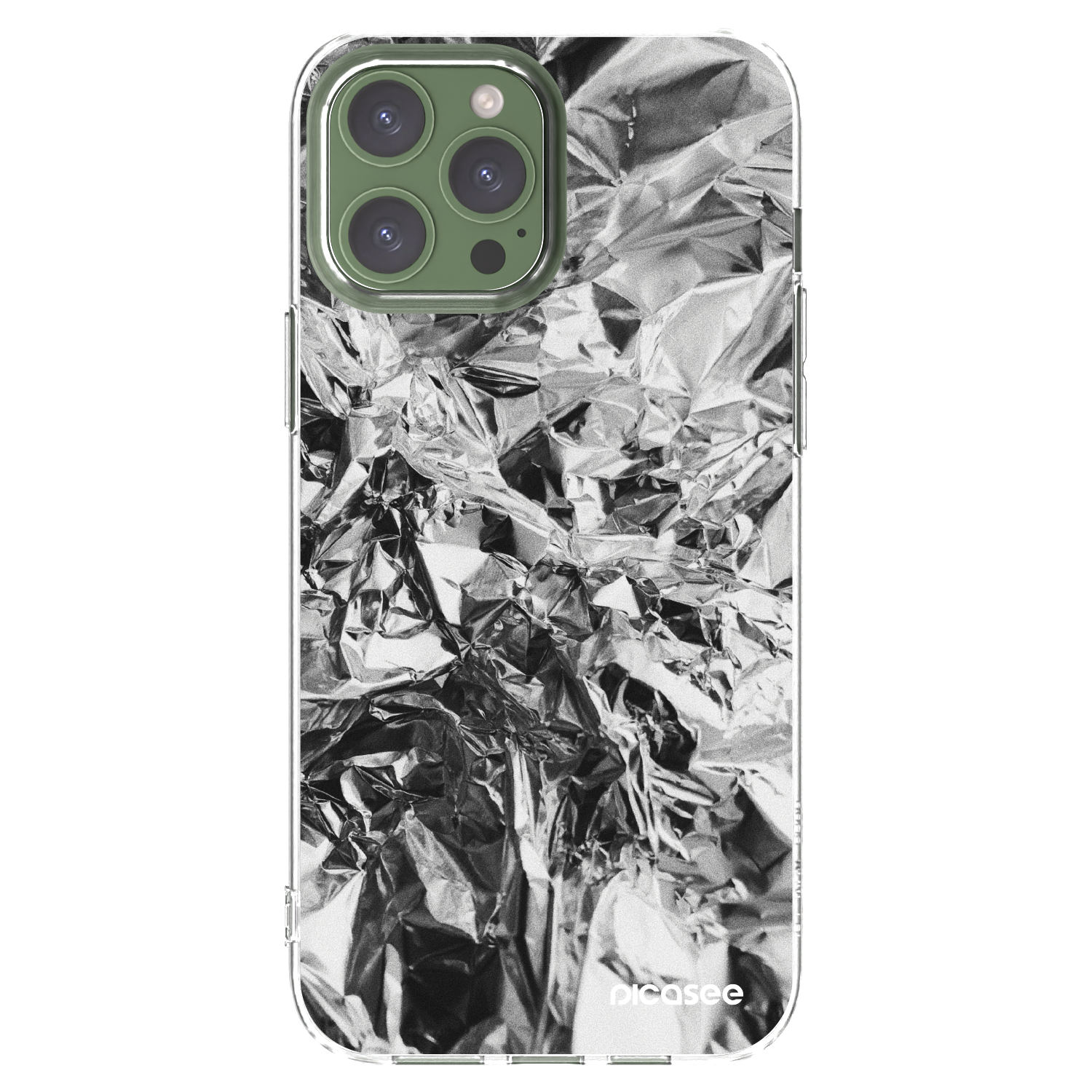 Picasee silikonový průhledný obal pro Apple iPhone 13 Pro Max - Chrome