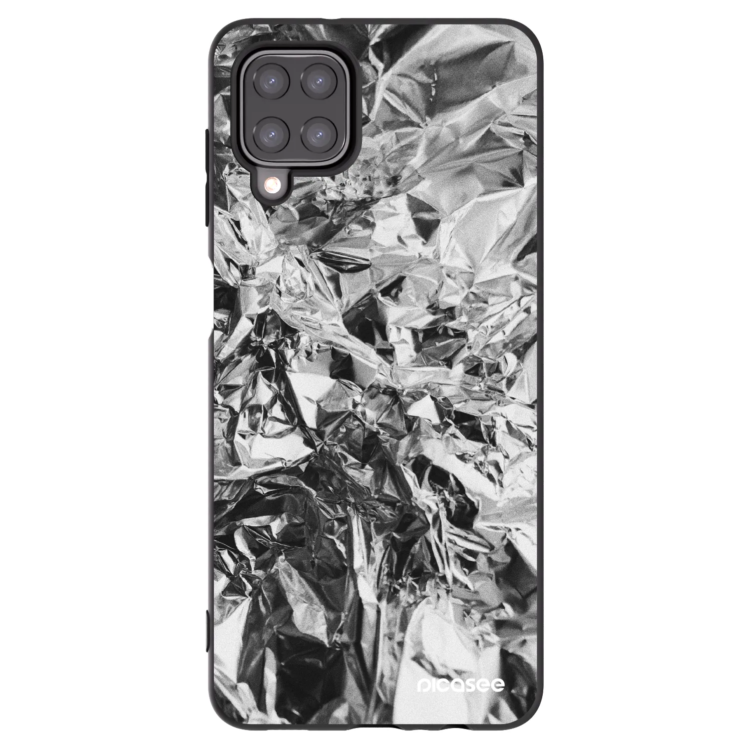 Picasee silikonový černý obal pro Samsung Galaxy M12 M127F - Chrome