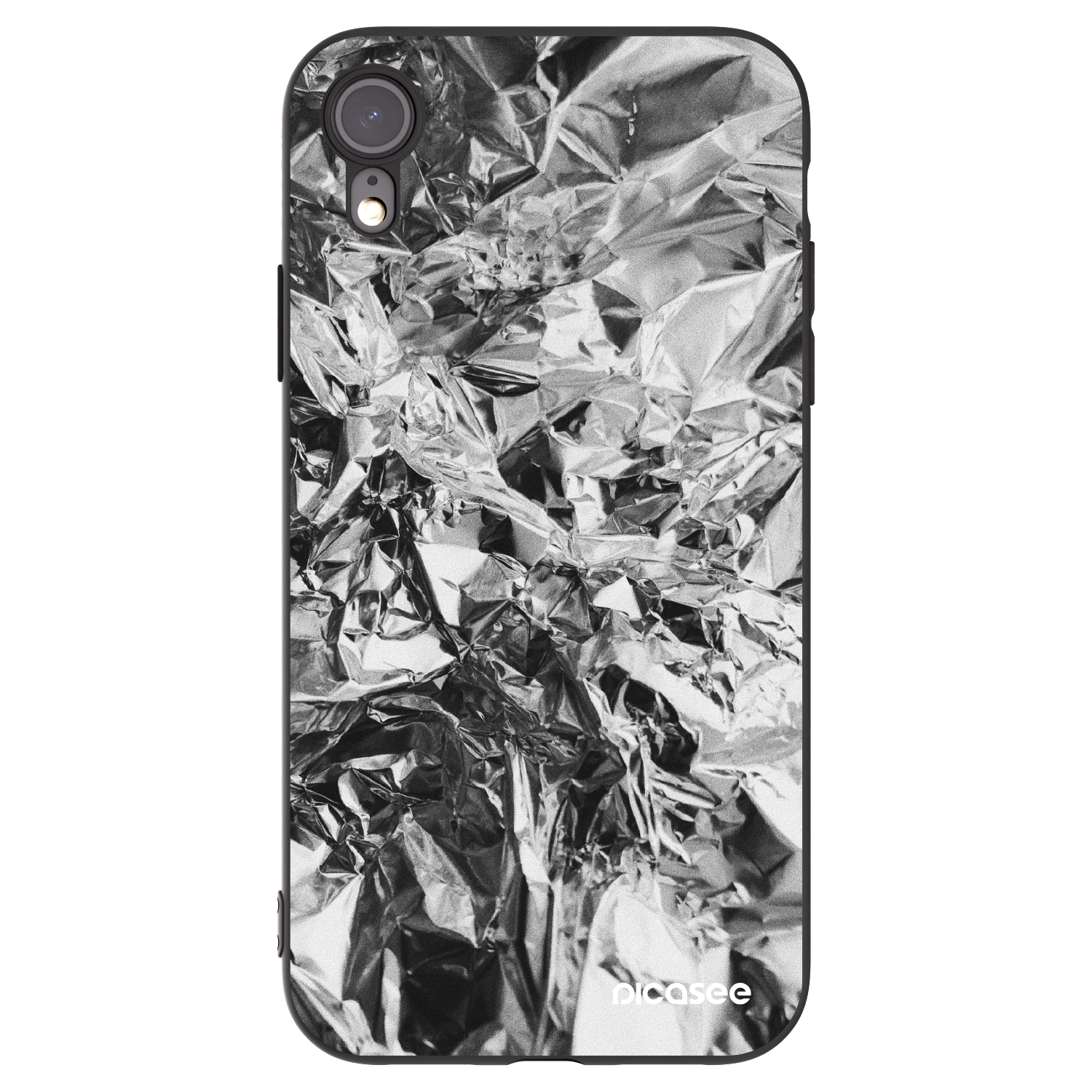Picasee silikonový černý obal pro Apple iPhone XR - Chrome